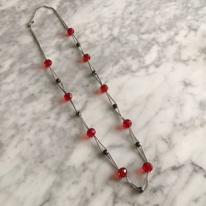 ✨Red and Silver Necklace✨